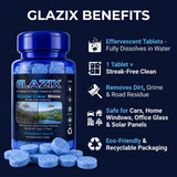 Glazix Windshield & Glass Cleaning Effervescent Tablets (Approx.100 Tablets Each Pack)