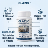 Glazix Automobile Washing Tablets – Rich Foam Car Wash Cleaner Approx: 80 Tabs