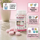 Glazix Floor Cleaning Tablets – Effervescent Floor Cleaner for Tiles, Marble & Hard Floors